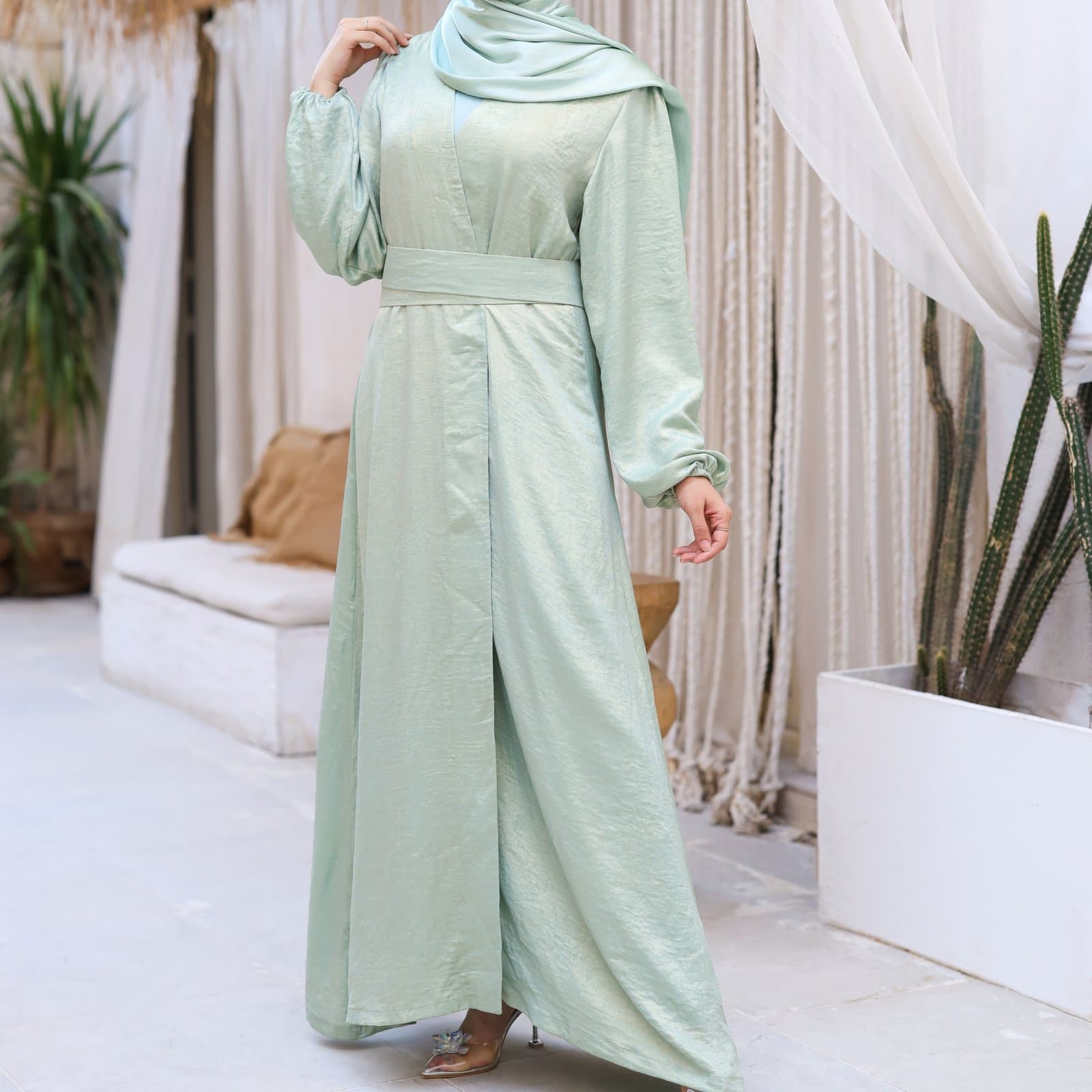 Sunshine Mint Abaya